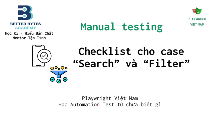 [Manual testing] Test checklist cho chức năng search & Filter