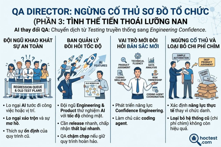 [Leader nên đọc] Tình thế tiến thoái lưỡng nan của Giám đốc QA, Phần 3: Ngừng cố thủ sơ đồ tổ chức